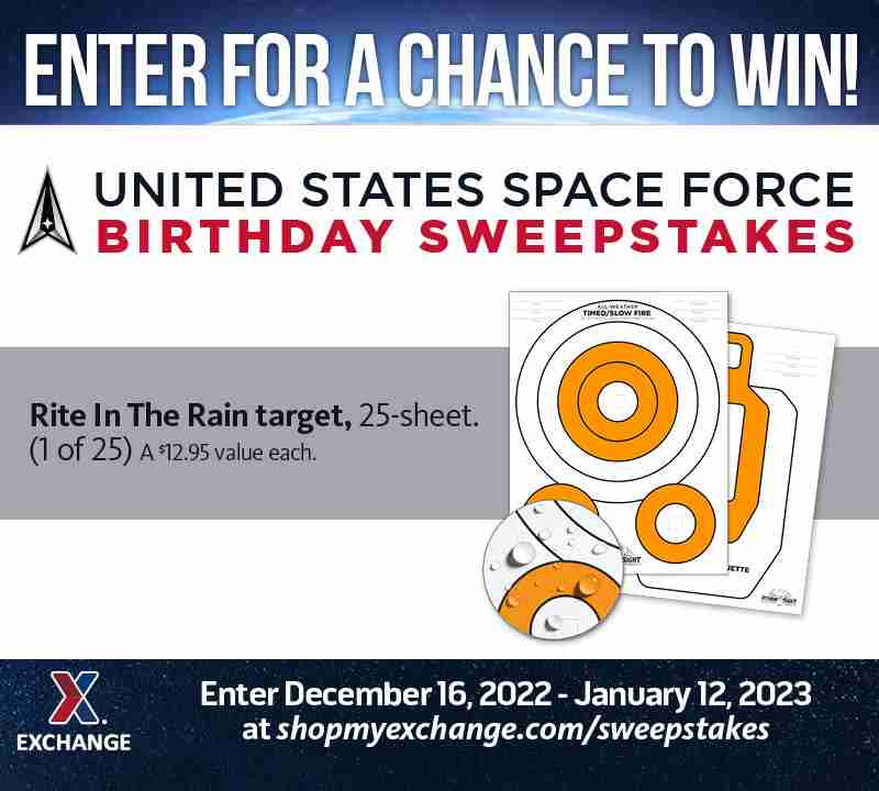 2022 US Space Force Birthday Sweepstakes - Rite In The Rain Target