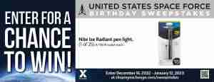 2022 US Space Force Birthday Sweepstakes - Radiant Pen Light