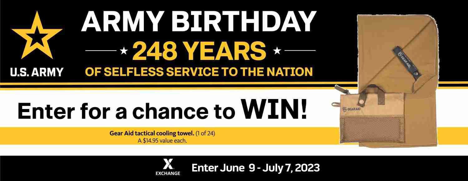 2023 U.S. Army Birthday Sweepstakes - Gear Aid Cooling Towel