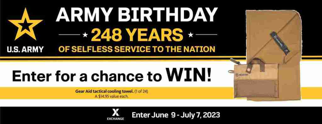2023 U.S. Army Birthday Sweepstakes – Gear Aid Cooling Towel