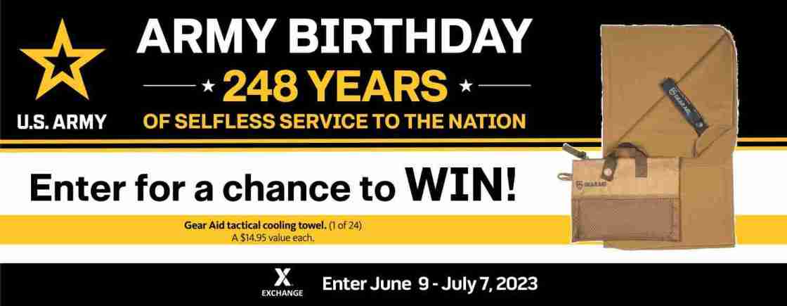 2023 U.S. Army Birthday Sweepstakes – Gear Aid Cooling Towel
