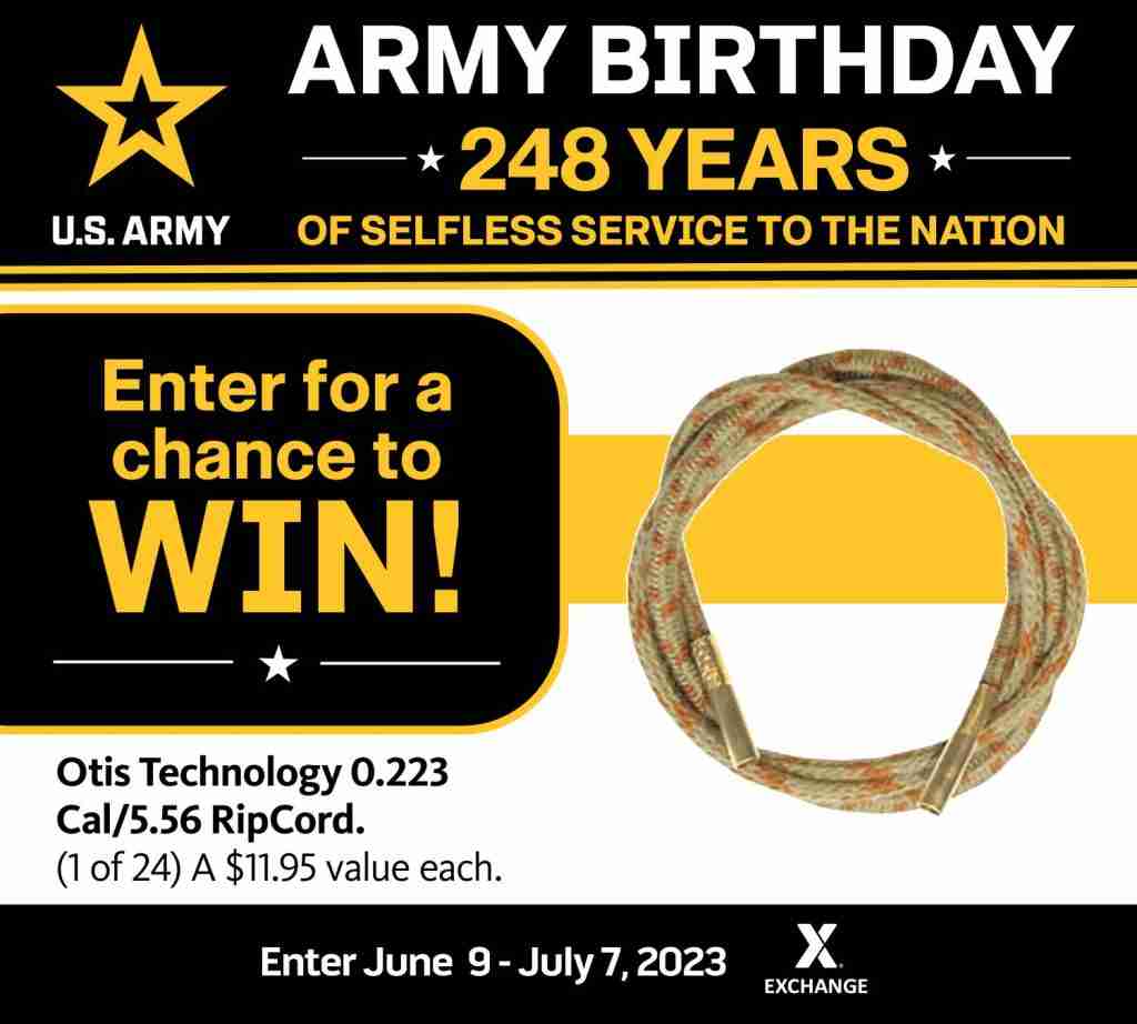 2023 U.S. Army Birthday Sweepstakes - Otis Rip Cord