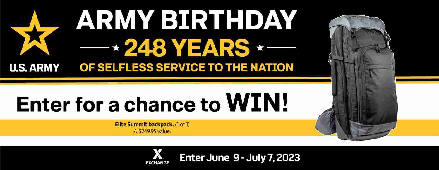 2023 U.S. Army Birthday Sweepstakes - Elite Summit Backpack