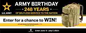 2023 U.S. Army Birthday Sweepstakes - Tactical Backpack