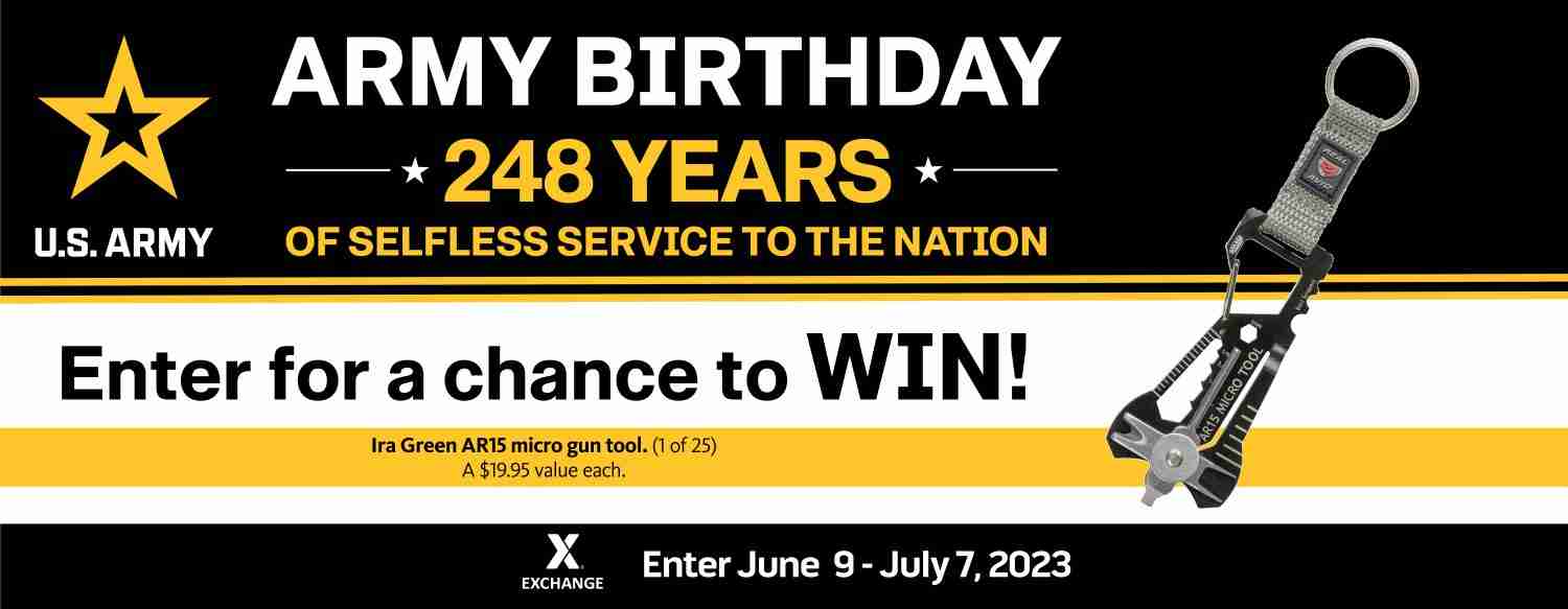 2023 U.S. Army Birthday Sweepstakes - Ira Green Tool