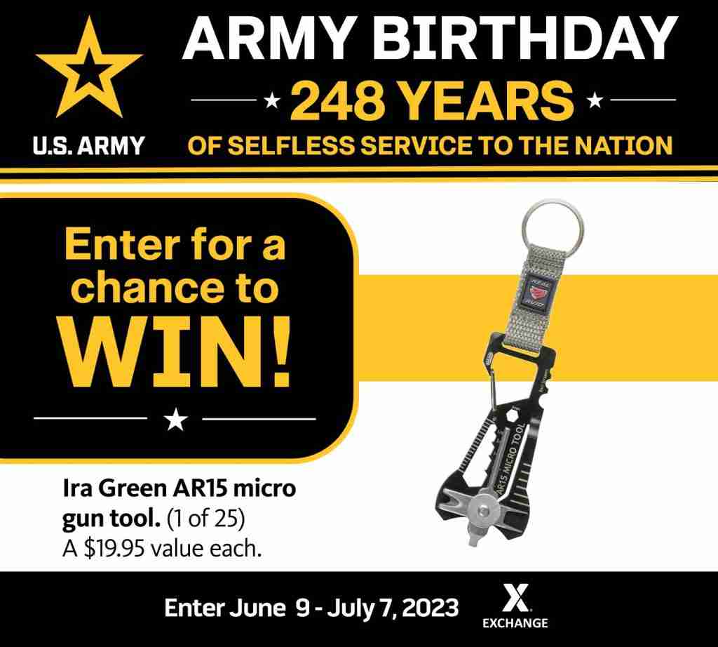 2023 U.S. Army Birthday Sweepstakes - Ira Green Tool