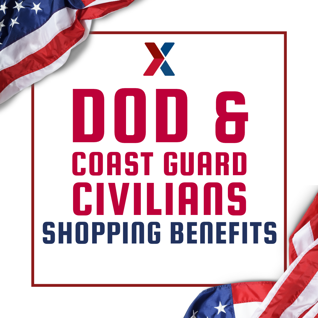 DoD & Coast Guard Civilians Shopping Benefits at the Exchange