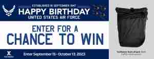 2023 Air Force Birthday Sweepstakes - Fechheimer Ruck Pack