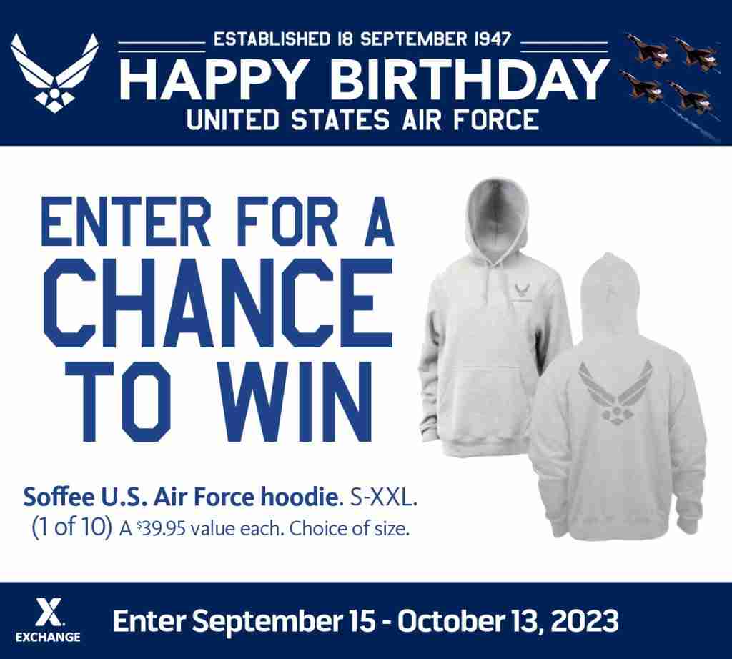 2023 Air Force Birthday Sweepstakes - U.S. Air Force Hoodie