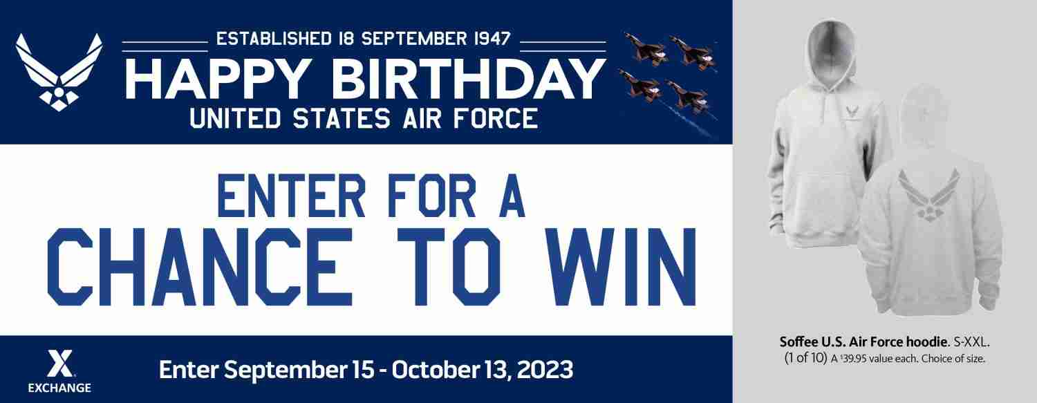 2023 Air Force Birthday Sweepstakes - U.S. Air Force Hoodie