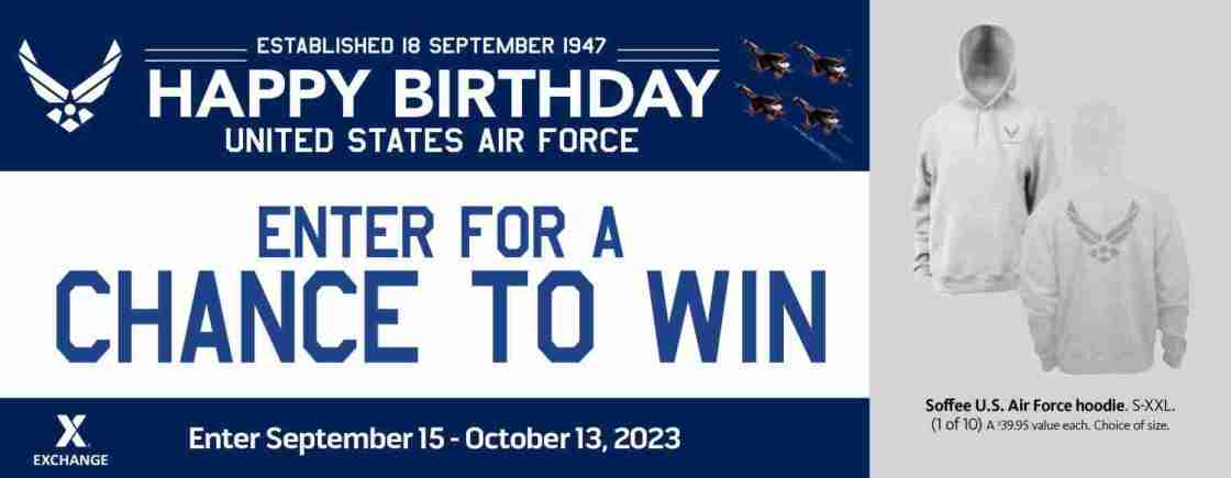 2023 Air Force Birthday Sweepstakes – U.S. Air Force Hoodie