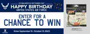 2023 Air Force Birthday Sweepstakes - Otis Ripcord