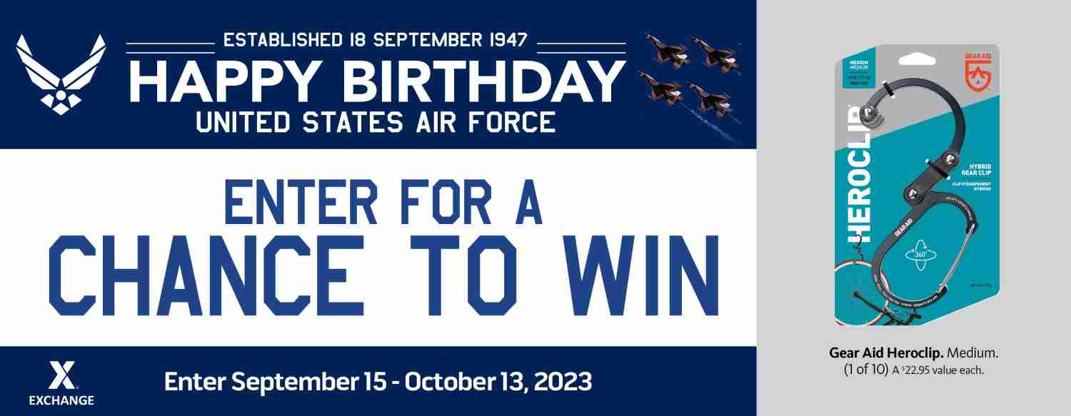 2023 Air Force Birthday Sweepstakes - GearAid Heroclip