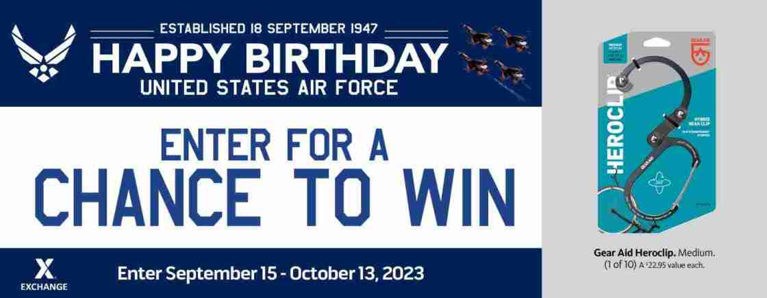 2023 Air Force Birthday Sweepstakes – GearAid Heroclip