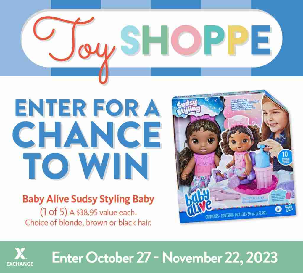 2023 Toy Book Sweepstakes - Baby Alive Sudsy Styling Baby