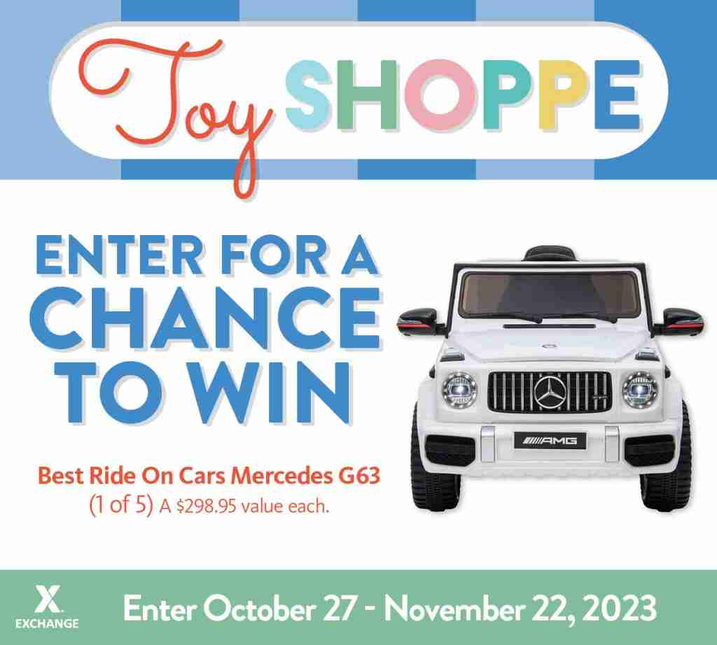 2023 Toy Book Sweepstakes - Mercedes Ride-On Car