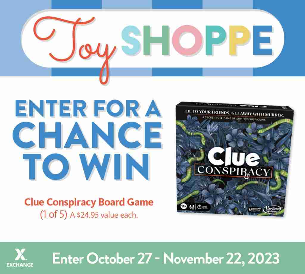 2023 Toy Book Sweepstakes - Clue Conspiracy Board Game