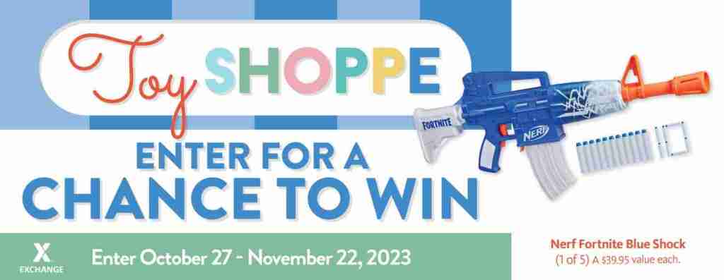 2023 Toy Book Sweepstakes – Nerf Fortnite Blue Shock Blaster