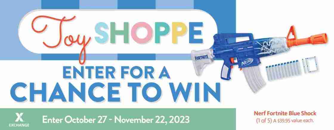 2023 Toy Book Sweepstakes – Nerf Fortnite Blue Shock Blaster