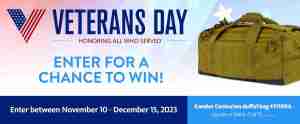 2023 Veterans Day Sweepstakes | Condor Centurion Duffle