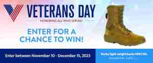 2023 Veterans Day Sweepstakes | Rocky Boots