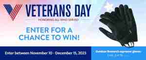 2023 Veterans Day Sweepstakes | Outdoor Research Gloves