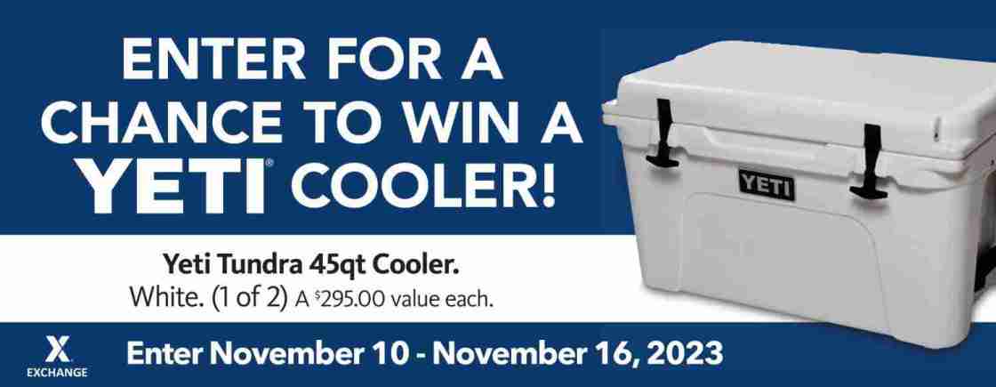 Yeti Tundra Cooler 2023 Sweepstakes
