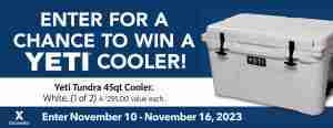 Yeti Tundra Cooler 2023 Sweepstakes