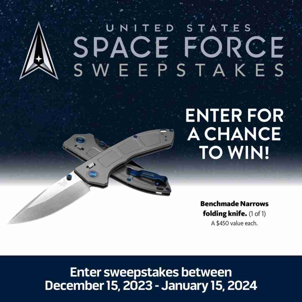 U.S. Space Force Sweepstakes | Benchmade Narrows Folding Knife