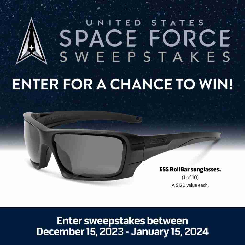 U.S. Space Force Sweepstakes | ESS Rollbar Ballistic Sunglasses