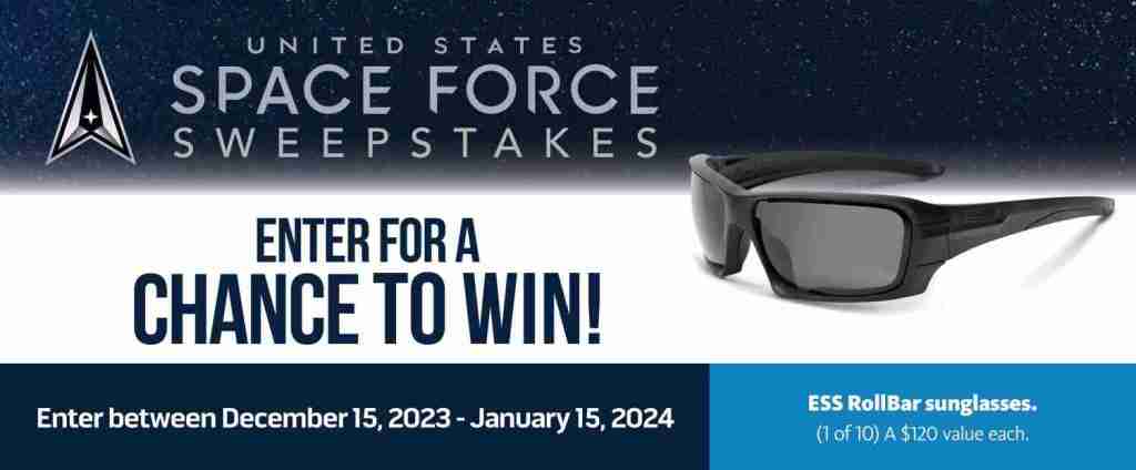 U.S. Space Force Sweepstakes | ESS Rollbar Ballistic Sunglasses