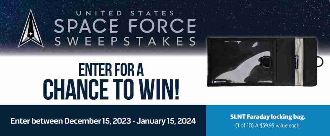 U.S. Space Force Sweepstakes | SLNT Faraday Bag