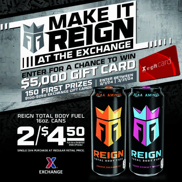 Make it REIGN at the Exchange Sweepstakes