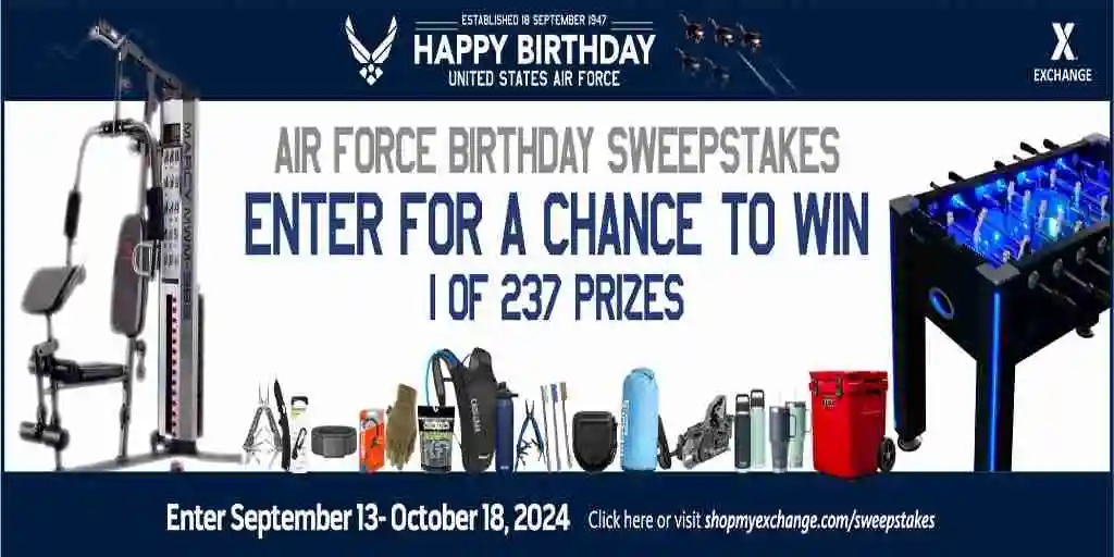 AF Bday Sweepstakes