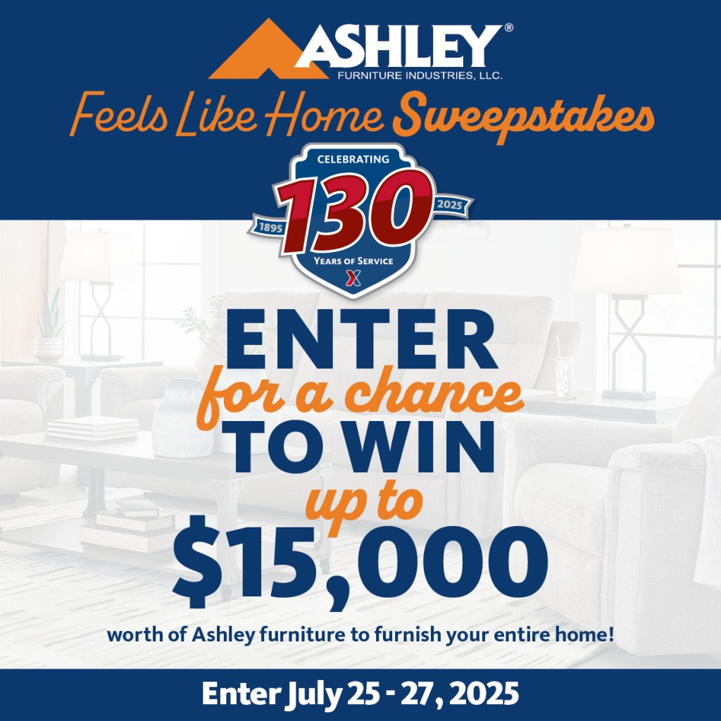 130th Exchange Anniversary Ashley Furniture Sweepstakes