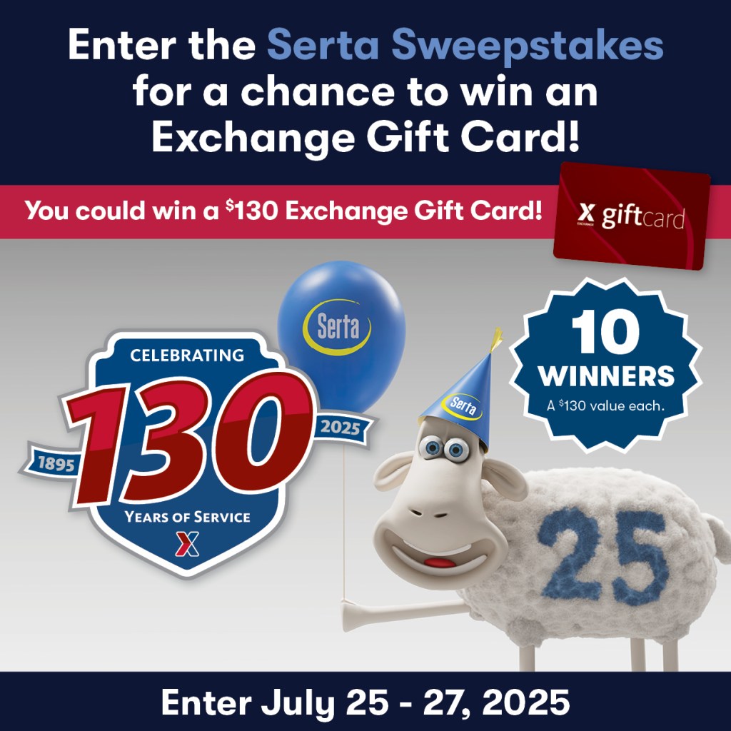 130th Exchange Anniversary Serta Sweepstakes