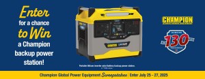 130th Exchange Anniversary Champion Global Power Equipment Sweepstakes