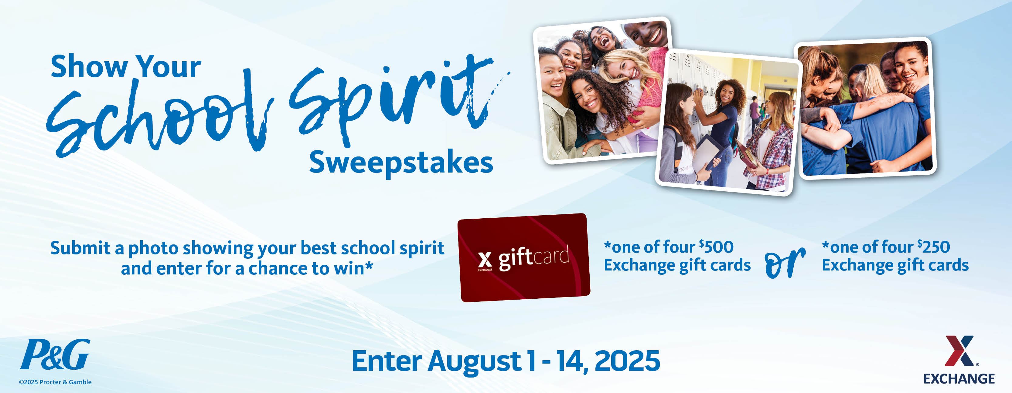 101708 P&G Show Your School Spirit Sweepstakes_HUB_1600x622