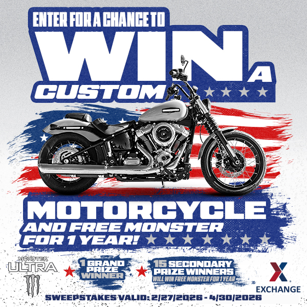 Monster Energy Support Our Troops Sweepstakes