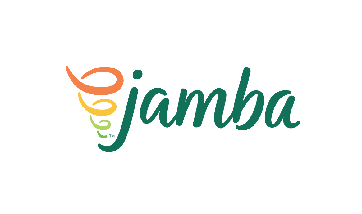 Jamba logo representing smoothies, juices and fruit-forward beverage options at the Exchange.
