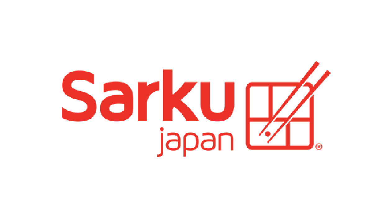 Sarku Japan logo representing Japanese-inspired quick-service meals such as teriyaki and rice bowls at the Exchange.