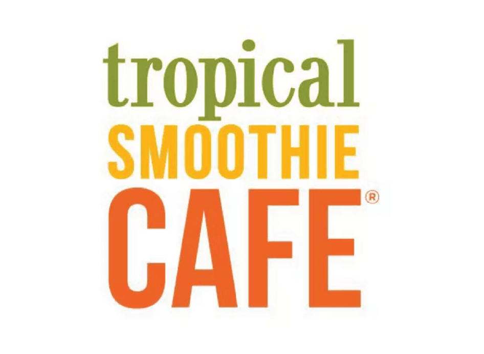 Tropical Smoothie Cafe logo representing smoothies, wraps and lighter meal options at the Exchange.