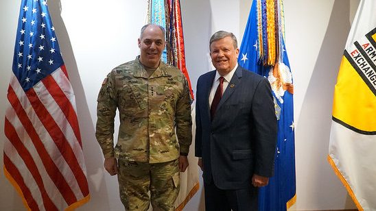 Army & Air Force Exchange Service Welcomes U.S. Army Materiel Command General