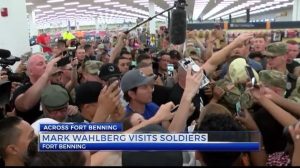 Mark Wahlberg visits soldiers at Fort Benning