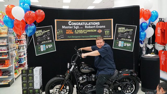 Retired Airman Rides Off With Customized Harley-Davidson in Exchange Sweepstakes