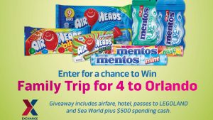 Candy Palooza! Enter for a chance to win family trip for 4 to Orlando