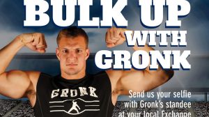 Exchange Shoppers Can Flex with Gronk to Win a Flat-Screen TV