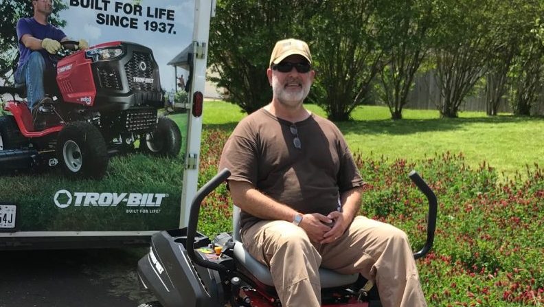 Navy Veteran’s New Online Shopping Benefit Wins Him a Troy-Bilt Riding Lawnmower