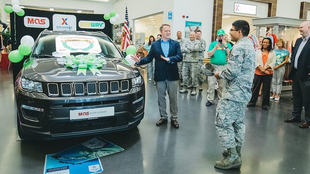 Spangdahlem Airman drives off in a new Jeep thanks to Exchange Sweepstakes