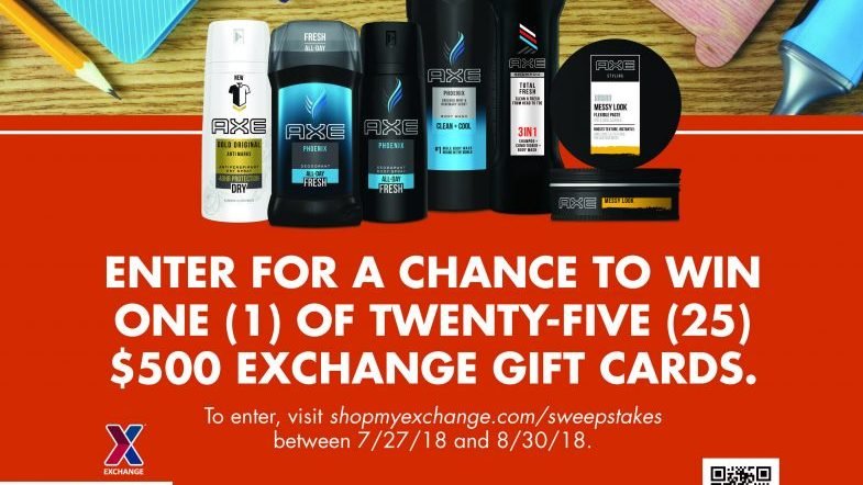 Enter for a chance to win one (1) of twenty-five (25) $500 Exchange Gift cards